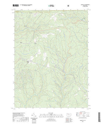 United States Geological Survey James City, PA (2023, 24000-Scale) digital map