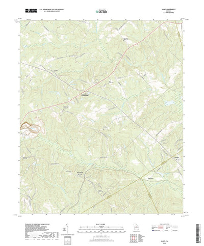 United States Geological Survey James, GA (2020, 24000-Scale) digital map