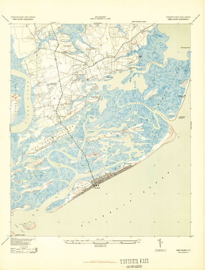 United States Geological Survey James Island, SC (1943, 24000-Scale) digital map