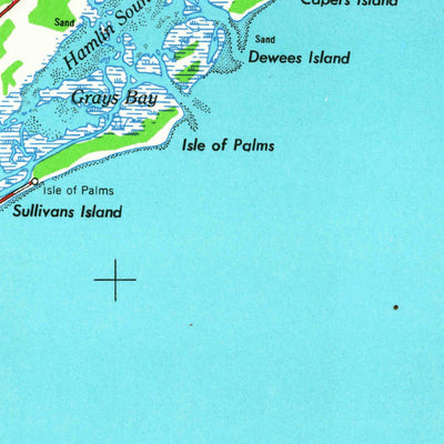 United States Geological Survey James Island, SC (1968, 250000-Scale) digital map