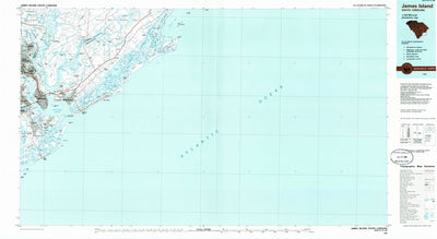United States Geological Survey James Island, SC (1986, 100000-Scale) digital map