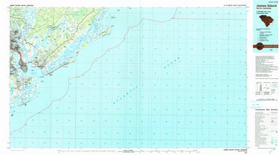 United States Geological Survey James Island, SC (1990, 100000-Scale) digital map