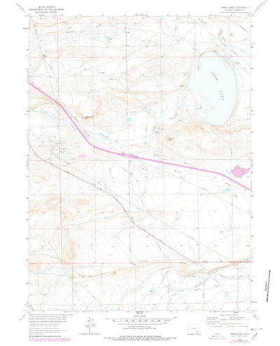 United States Geological Survey James Lake, WY (1963, 24000-Scale) digital map