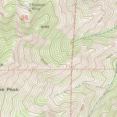 United States Geological Survey James Peak, UT (1955, 24000-Scale) digital map