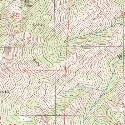 United States Geological Survey James Peak, UT (1991, 24000-Scale) digital map