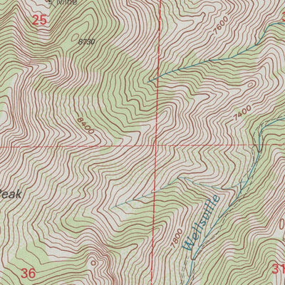 United States Geological Survey James Peak, UT (1998, 24000-Scale) digital map