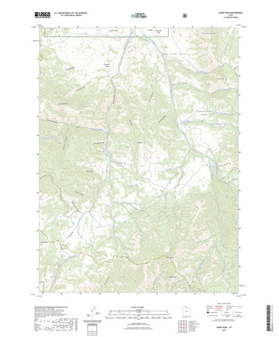 United States Geological Survey James Peak, UT (2023, 24000-Scale) digital map