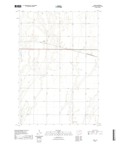 United States Geological Survey James, SD (2021, 24000-Scale) digital map
