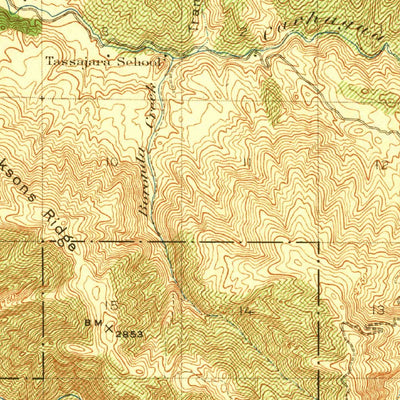 United States Geological Survey Jamesburg, CA (1921, 62500-Scale) digital map