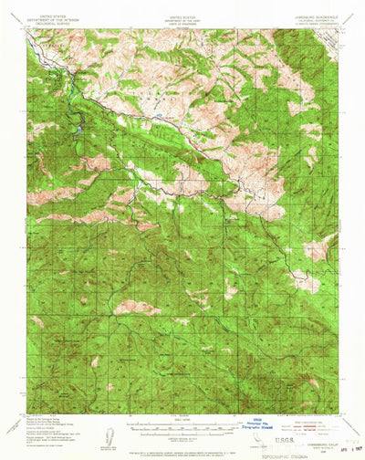 United States Geological Survey Jamesburg, CA (1939, 62500-Scale) digital map