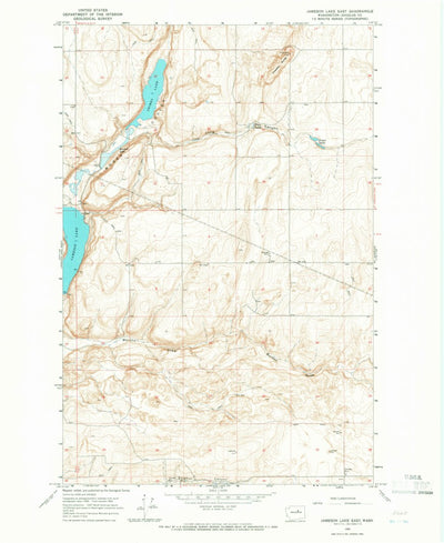 United States Geological Survey Jameson Lake East, WA (1965, 24000-Scale) digital map