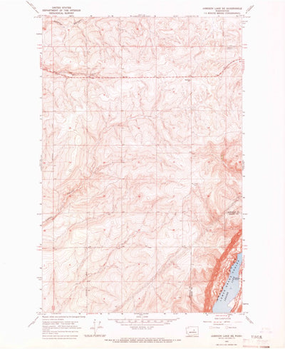 United States Geological Survey Jameson Lake SE, WA (1965, 24000-Scale) digital map