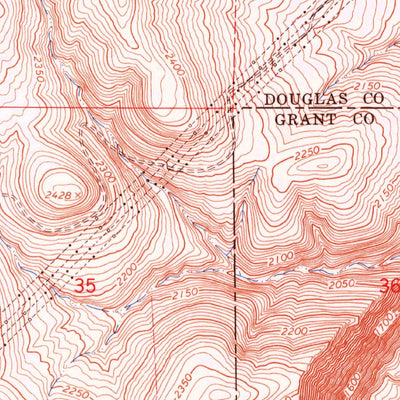 United States Geological Survey Jameson Lake SE, WA (1965, 24000-Scale) digital map