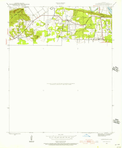 United States Geological Survey Jamestown, AR (1942, 24000-Scale) digital map