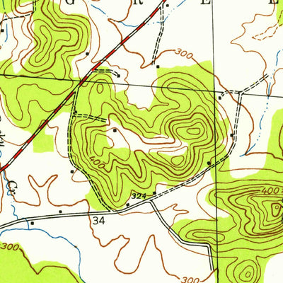 United States Geological Survey Jamestown, AR (1942, 24000-Scale) digital map