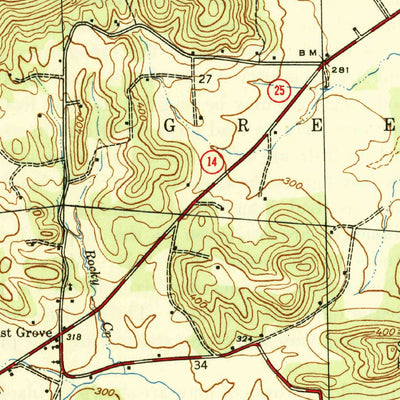 United States Geological Survey Jamestown, AR (1942, 31680-Scale) digital map