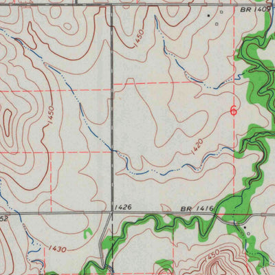 United States Geological Survey Jamestown, KS (1966, 24000-Scale) digital map