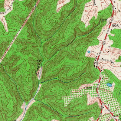 United States Geological Survey Jamestown, KY (1953, 24000-Scale) digital map