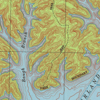 United States Geological Survey Jamestown, KY (1978, 24000-Scale) digital map