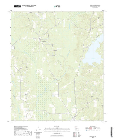United States Geological Survey Jamestown, LA (2020, 24000-Scale) digital map
