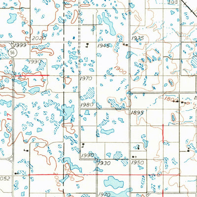 United States Geological Survey Jamestown, ND (1953, 250000-Scale) digital map