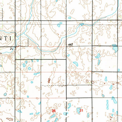 United States Geological Survey Jamestown, ND (1986, 100000-Scale) digital map