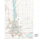 United States Geological Survey Jamestown, ND (1990, 24000-Scale) digital map