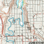 United States Geological Survey Jamestown, ND (1990, 24000-Scale) digital map