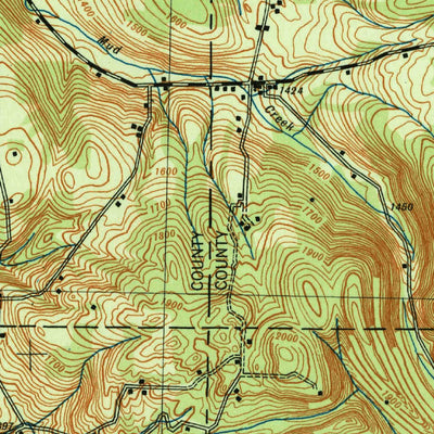 United States Geological Survey Jamestown, NY (1942, 62500-Scale) digital map