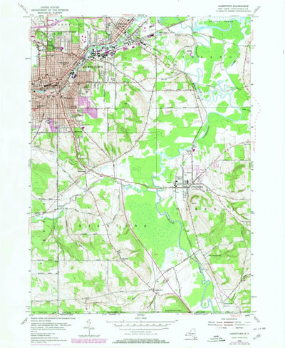 United States Geological Survey Jamestown, NY (1979, 24000-Scale) digital map