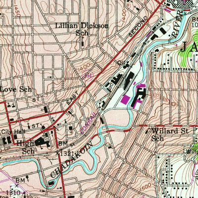 United States Geological Survey Jamestown, NY (1979, 24000-Scale) digital map