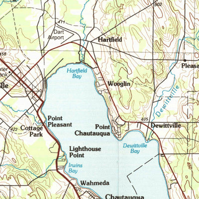 United States Geological Survey Jamestown, NY-PA (1986, 100000-Scale) digital map