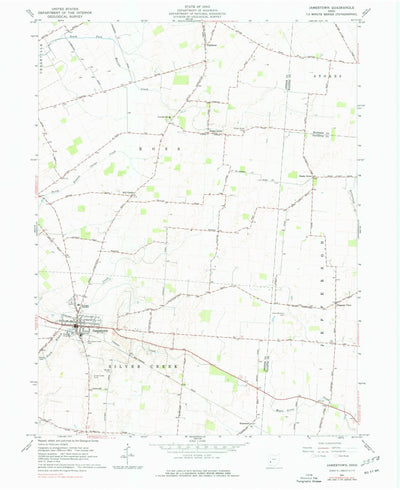 United States Geological Survey Jamestown, OH (1961, 24000-Scale) digital map