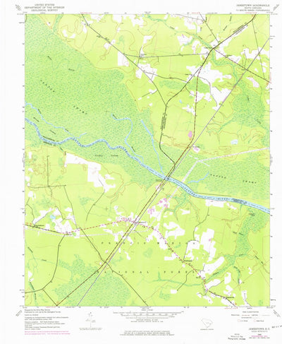 United States Geological Survey Jamestown, SC (1943, 24000-Scale) digital map
