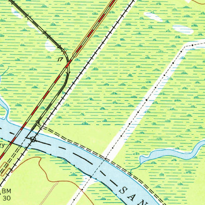 United States Geological Survey Jamestown, SC (1943, 24000-Scale) digital map