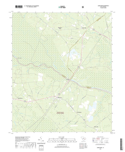 United States Geological Survey Jamestown, SC (2020, 24000-Scale) digital map