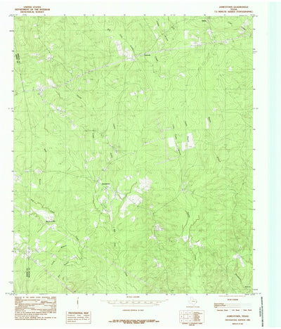 United States Geological Survey Jamestown, TX (1984, 24000-Scale) digital map