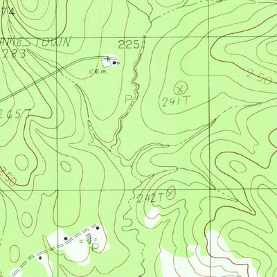 United States Geological Survey Jamestown, TX (1984, 24000-Scale) digital map