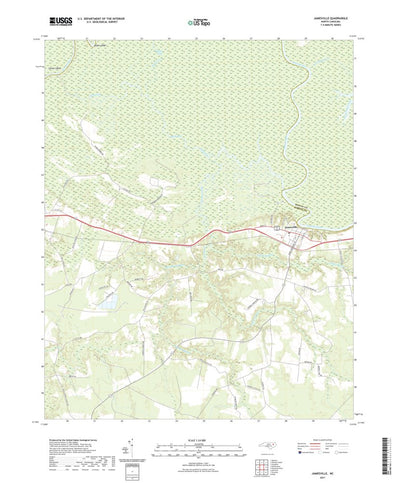 United States Geological Survey Jamesville, NC (2021, 24000-Scale) digital map