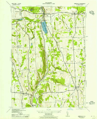 United States Geological Survey Jamesville, NY (1943, 24000-Scale) digital map