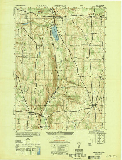 United States Geological Survey Jamesville, NY (1949, 25000-Scale) digital map