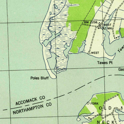 United States Geological Survey Jamesville, VA (1943, 31680-Scale) digital map