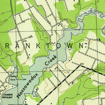 United States Geological Survey Jamesville, VA (1943, 31680-Scale) digital map