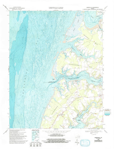 United States Geological Survey Jamesville, VA (1968, 24000-Scale) digital map