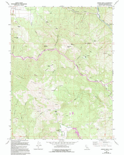 United States Geological Survey Jamison Ridge, CA (1967, 24000-Scale) digital map