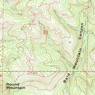 United States Geological Survey Jamison Ridge, CA (1967, 24000-Scale) digital map