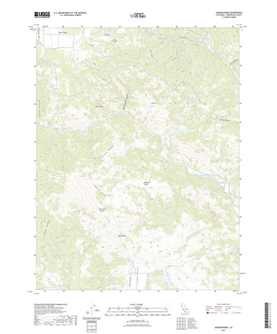 United States Geological Survey Jamison Ridge, CA (2021, 24000-Scale) digital map