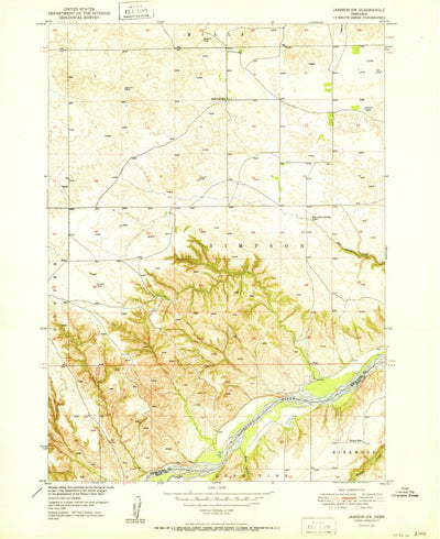 United States Geological Survey Jamison SW, NE (1951, 24000-Scale) digital map