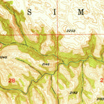United States Geological Survey Jamison SW, NE (1951, 24000-Scale) digital map