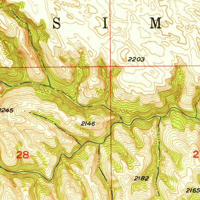 United States Geological Survey Jamison SW, NE (1951, 24000-Scale) digital map